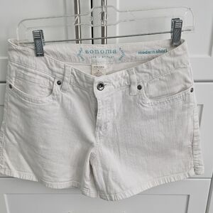 Sonoma Women's Cream Jean Shorts